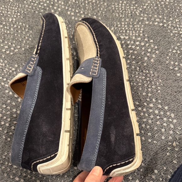 Johnston & Murphy Men’s Navy and White Baldwin Driver Loafers size 9.5 - Picture 8 of 9